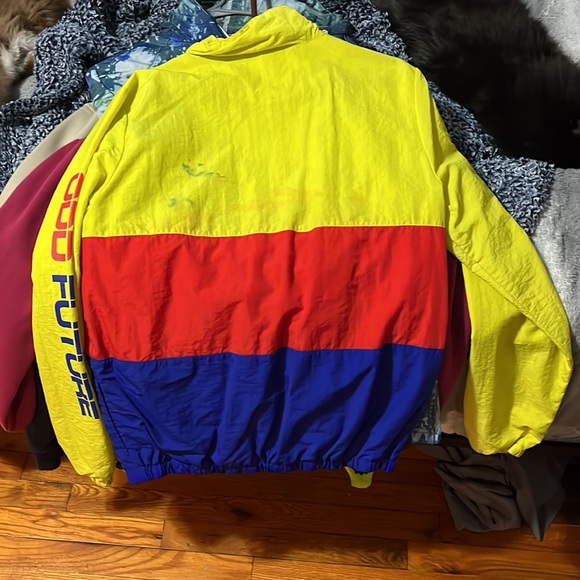 Red, blue, and yellow windbreaker - Picture 2 of 2